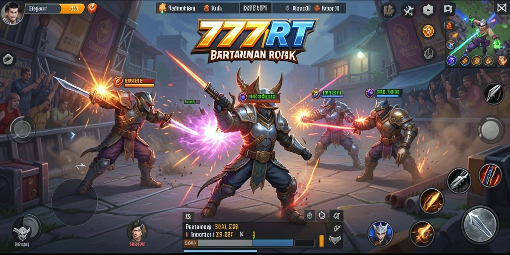 Menggambarkan aksi intens di medan perang 777RT.