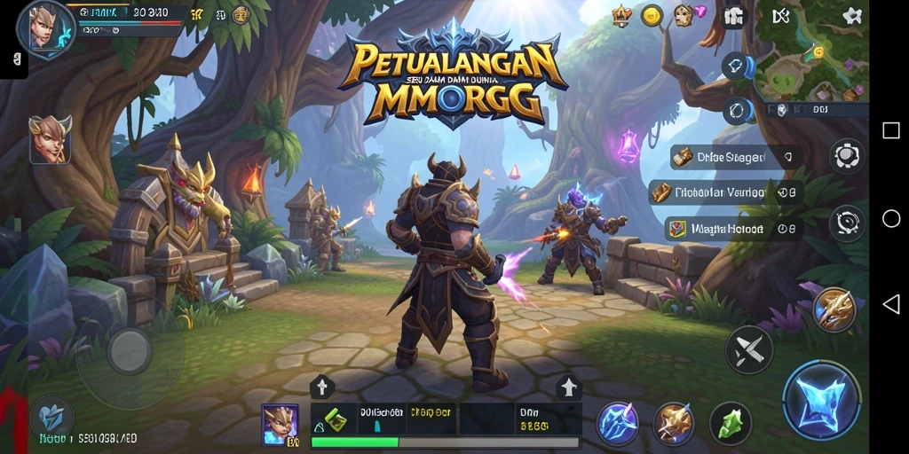 Tampilan gameplay menarik dari DKK dengan petualangan seru di dunia MMORPG.