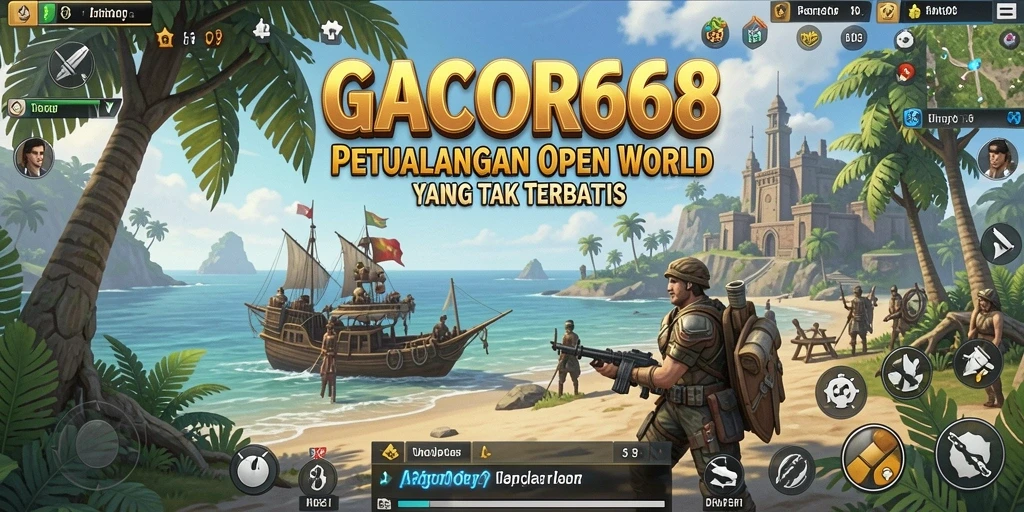 Gameplay GACOR668 menampilkan dunia Open World yang luas dan penuh petualangan.