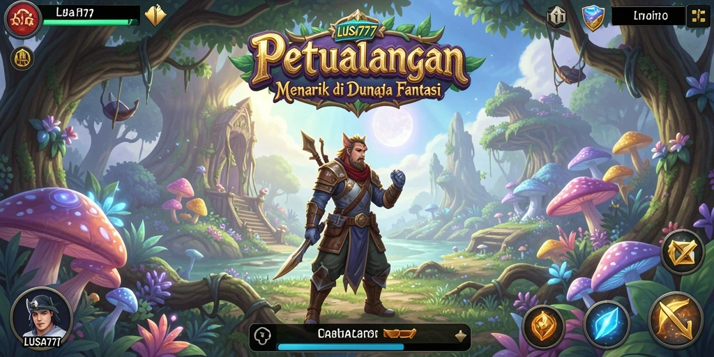 Tampilan gameplay LUSA777 di dunia petualangan yang menawan.