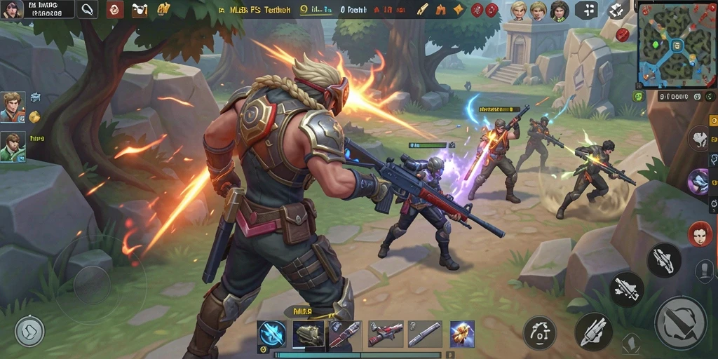 Tangkapan layar gameplay <strong>MLBB8</strong> menampilkan pertempuran yang seru dan mendebarkan.